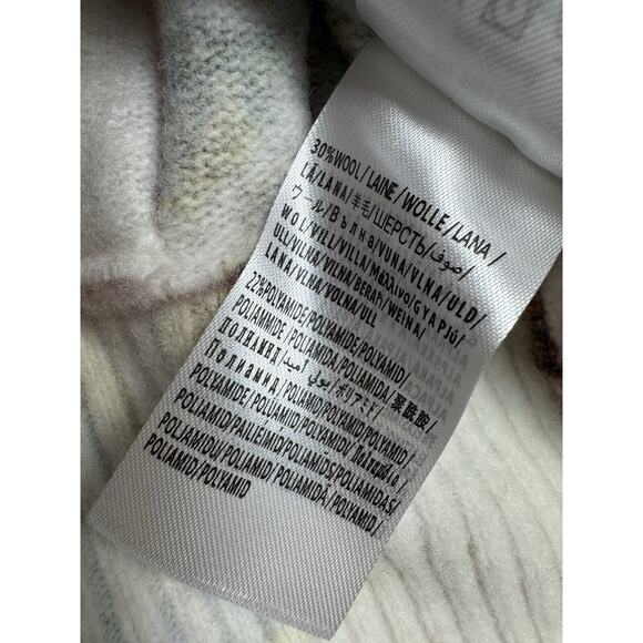 Farm Rio Ainika Floral Knit Wool Blend Cardigan sweater Balloon Sleeve XS - Picture 11 of 12